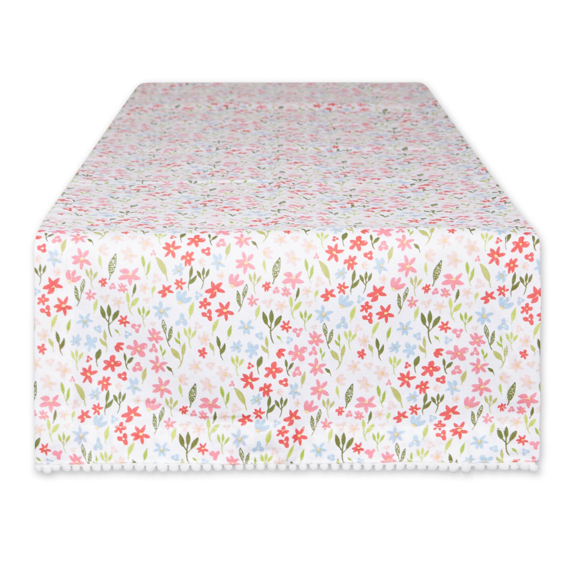 Sweet Flowers Printed Table Runner 14" x 108"